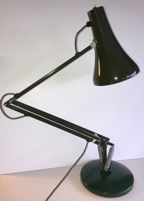 SOLD Anglepoise 1970's Original Design desk lamp - Herbert Terry & Sons Model 90 racing green